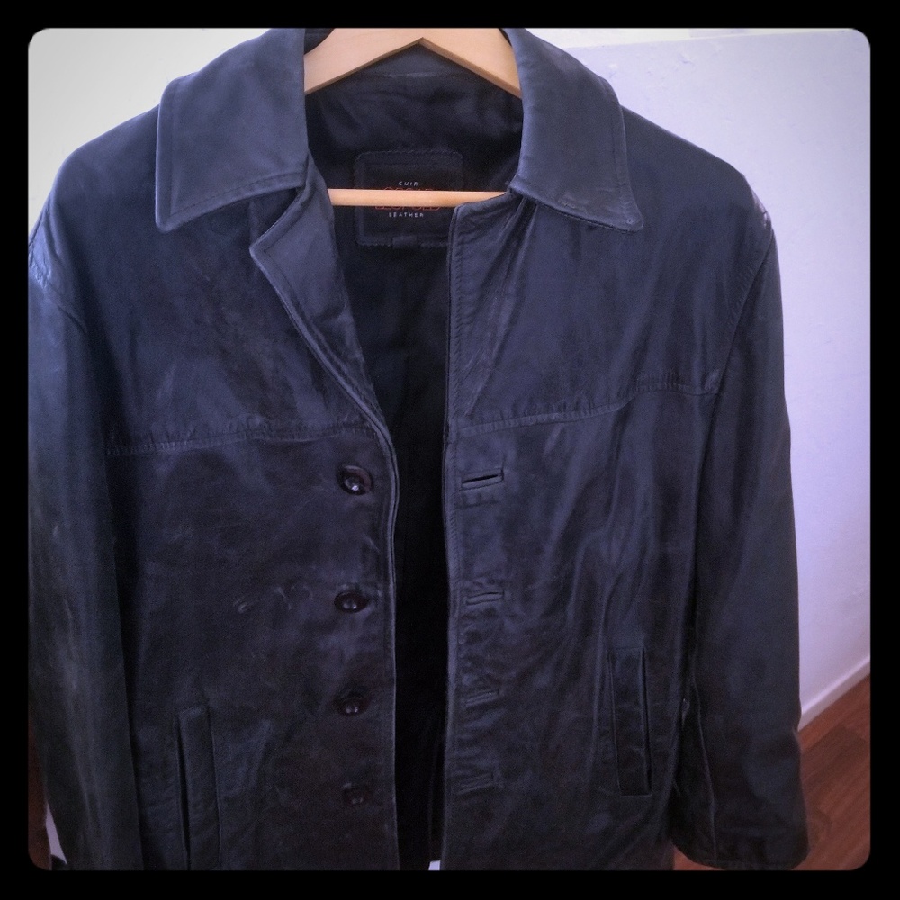 Oscar leopold leather jacket